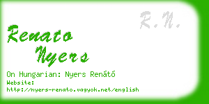 renato nyers business card
