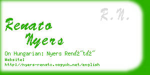 renato nyers business card